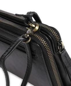 Natural Norah Geldbörse genarbtes Rindsleder schwarz