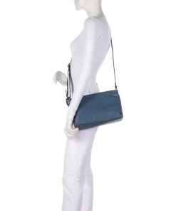 Natural Norah Umhängetasche Leder dunkelblau