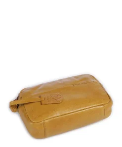 Natural Norah Umhängetasche genarbtes Rindsleder senfgelb