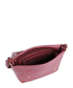 Natural Norah Umhängetasche genarbtes Rindsleder pink