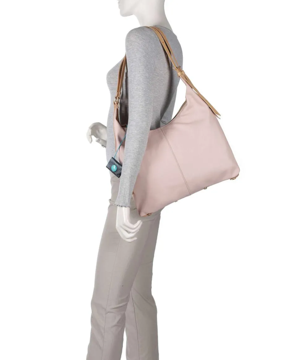 Naxos Clara Beuteltasche fein genarbtes Rindsleder altrosa