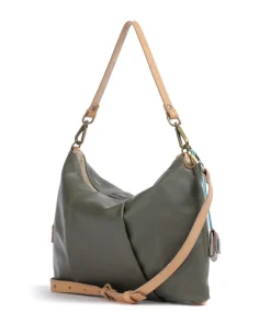 Naxos Mireya Beuteltasche Kalbsleder olivgrün