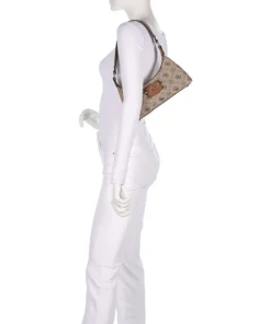 Neda 4G Peony Logo Schultertasche Polyester hellbraun