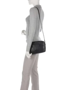 Nelson 1 Umhängetasche genarbtes Leder schwarz