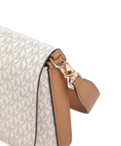 Nessa Large Schultertasche Lederimitat creme