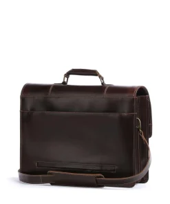 Nevada Aktentasche 15″ glattes Rindsleder dunkelbraun