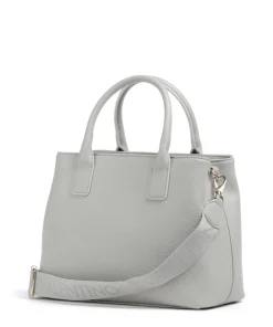 Never Handtasche Lederimitat hellgrau