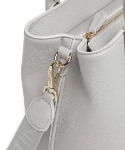 Never Handtasche Lederimitat hellgrau