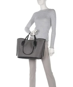 Never Without Bag Monogram Shopper Canvas grau/schwarz