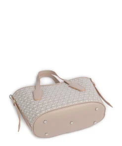 Never Without Bag Monogram Handtasche Baumwolle weiß