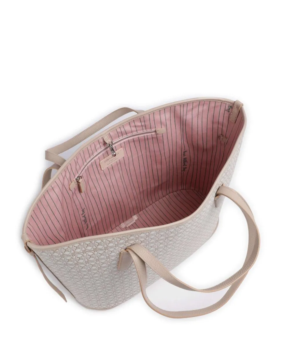 Never Without Bag Monogram Shopper Canvas altrosa