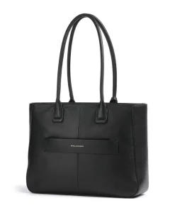 Nevet Shopper 13″ fein genarbtes Rindsleder schwarz