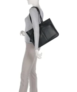 Nevet Shopper 13″ fein genarbtes Rindsleder schwarz