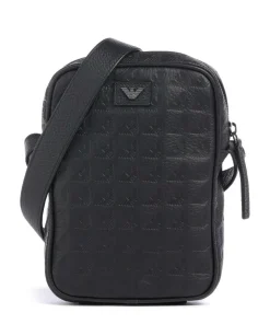 New Minorca Umhängetasche geprägtes Kalbsleder schwarz