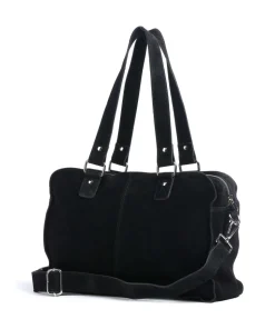 New Suede Mille Shopper aufgerautes Leder schwarz