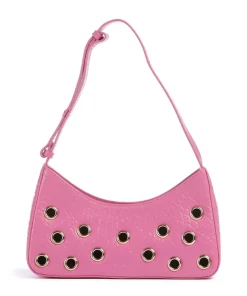 New Zealand Apollo 2 Eyelet Schultertasche geprägtes Leder pink