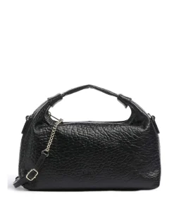 New Zealand Dandy Beuteltasche geprägtes Leder schwarz