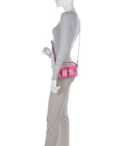 New Zealand Helena Umhängetasche geprägtes Leder pink