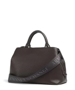 Nicole M Handtasche Lederimitat dunkelbraun