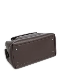 Nicole M Handtasche Lederimitat dunkelbraun