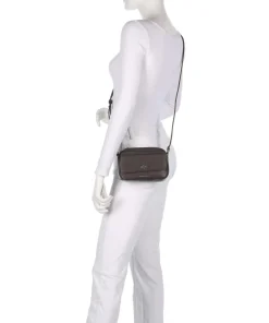 Nicole Umhängetasche Lederimitat dunkelbraun