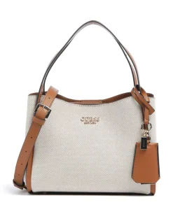 Nicolette Handtasche Textil, Polyurethane elfenbein/braun