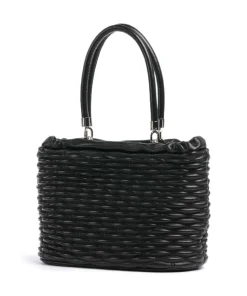 Nido M Schultertasche Nappa Kalbsleder schwarz