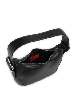 Ninda Beuteltasche Lederimitat schwarz