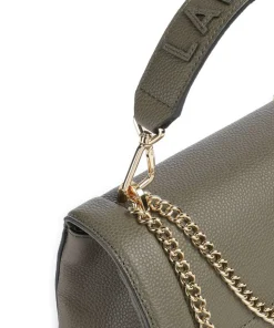 Ninon M Schultertasche genarbtes Rindsleder khaki