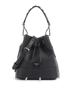 Ninon Mini Bucket bag genarbtes Rindsleder schwarz