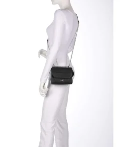 Ninon S Schultertasche genarbtes Rindsleder schwarz