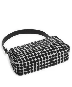 Noel Schultertasche recyceltes Polyester schwarz/weiß