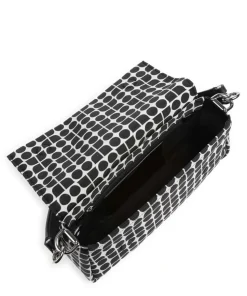 Noel Schultertasche recyceltes Polyester schwarz/weiß