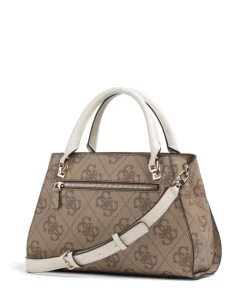 Noelle 4G Logo Handtasche Lederimitat hellbraun