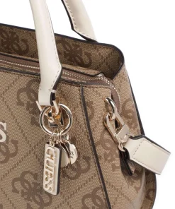 Noelle 4G Logo Handtasche Lederimitat hellbraun