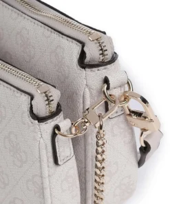 Noelle 4G Logo Schultertasche Lederimitat weiß