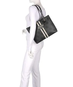 Noelle 4G Logo Shopper Lederimitat dunkelgrau