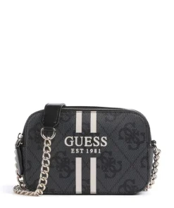 Noelle 4G Logo Umhängetasche Lederimitat dunkelgrau