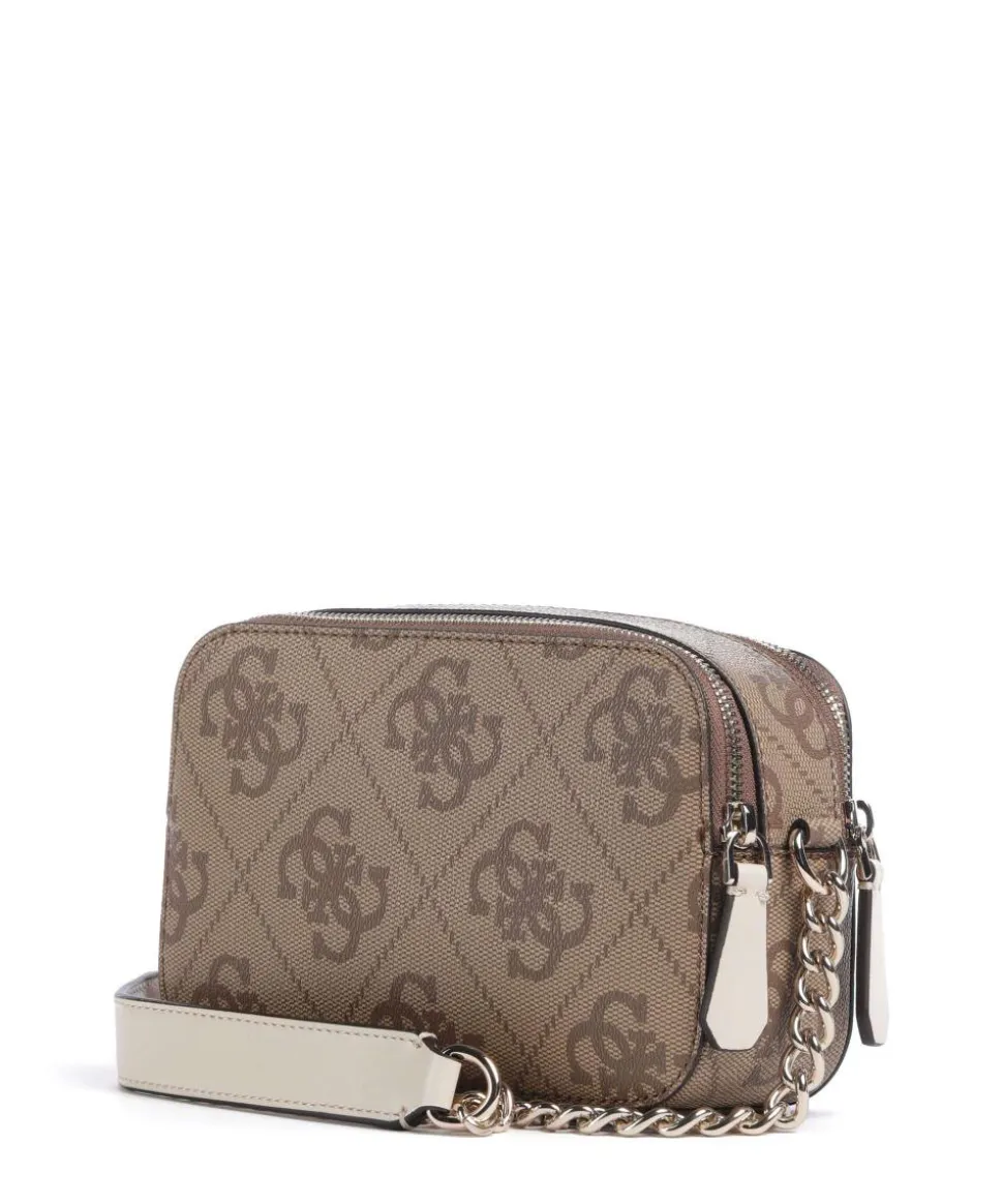 Noelle 4G Logo Umhängetasche Lederimitat hellbraun