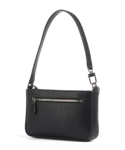 Noelle Mini Schultertasche Lederimitat schwarz