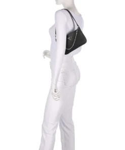 Noelle Mini Schultertasche Lederimitat schwarz