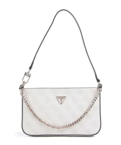 Noelle Mini Schultertasche Lederimitat weiß