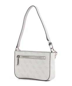 Noelle Mini Schultertasche Lederimitat weiß