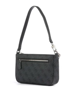 Noelle Mini Schultertasche Lederimitat dunkelgrau