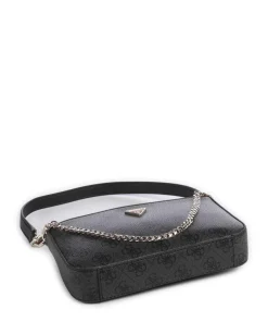 Noelle Mini Schultertasche Lederimitat dunkelgrau