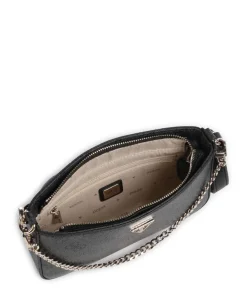 Noelle Mini Schultertasche Lederimitat dunkelgrau