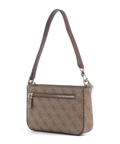 Noelle Mini Schultertasche Lederimitat hellbraun