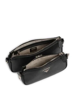 Noelle Schultertasche Lederimitat schwarz