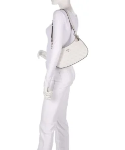 Noelle Schultertasche Lederimitat weiß