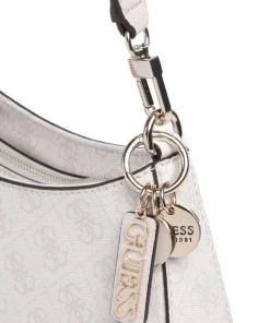 Noelle Schultertasche Lederimitat weiß